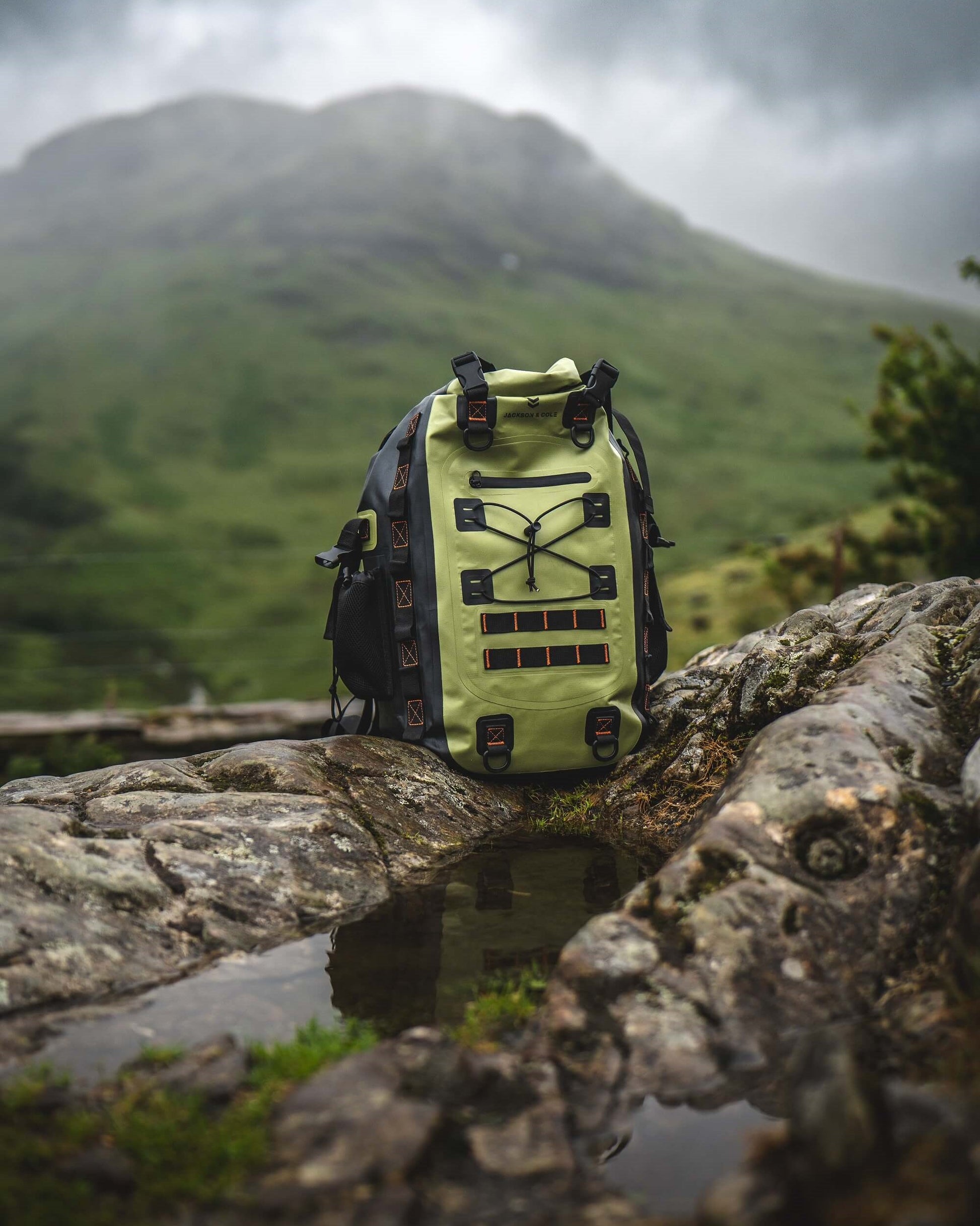 best backpack for tropical jungle hiking 40L Waterproof Roll-Top Backpack – Caiman