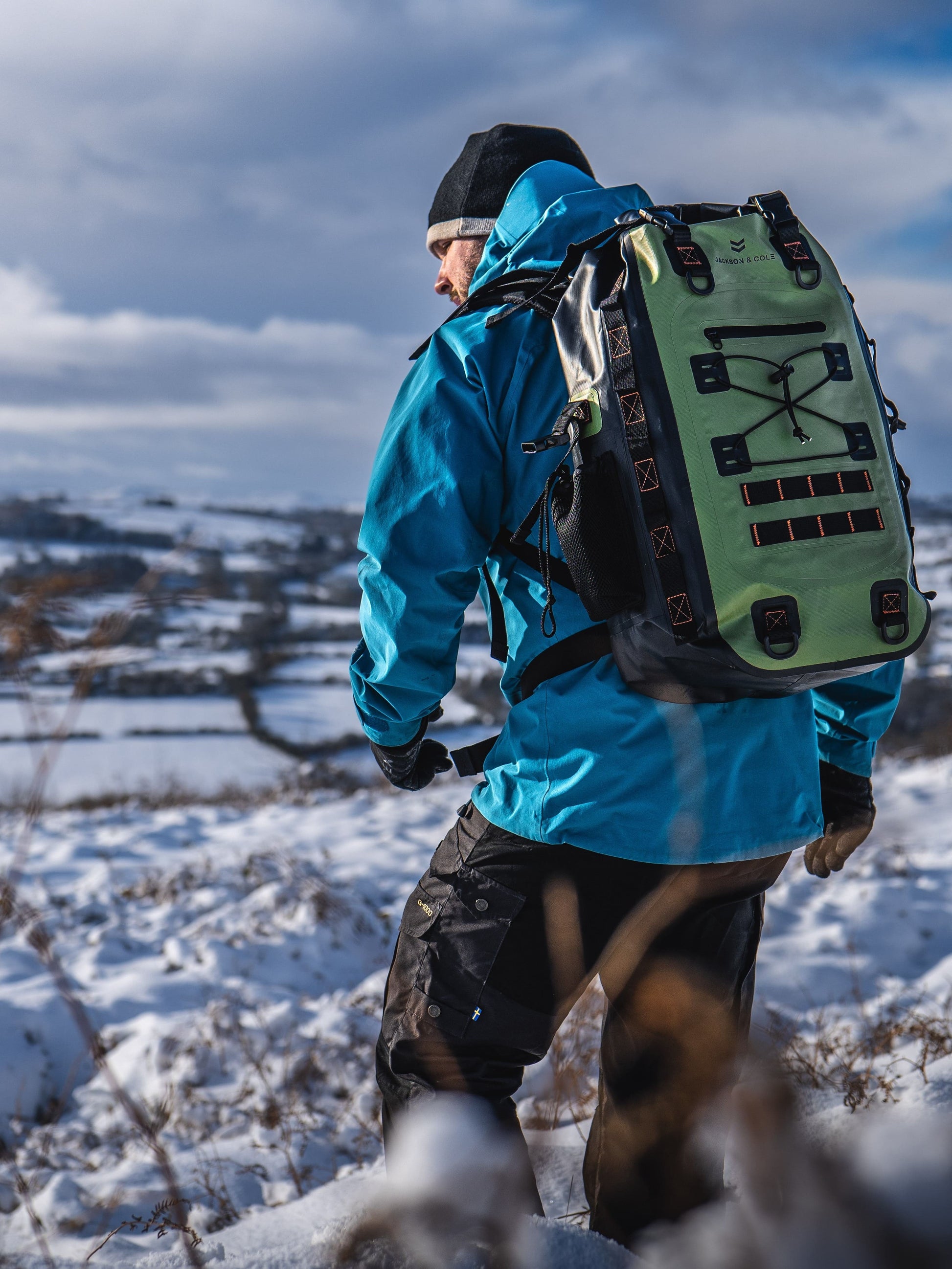 Caiman 40 Backpack On Snowy Hill