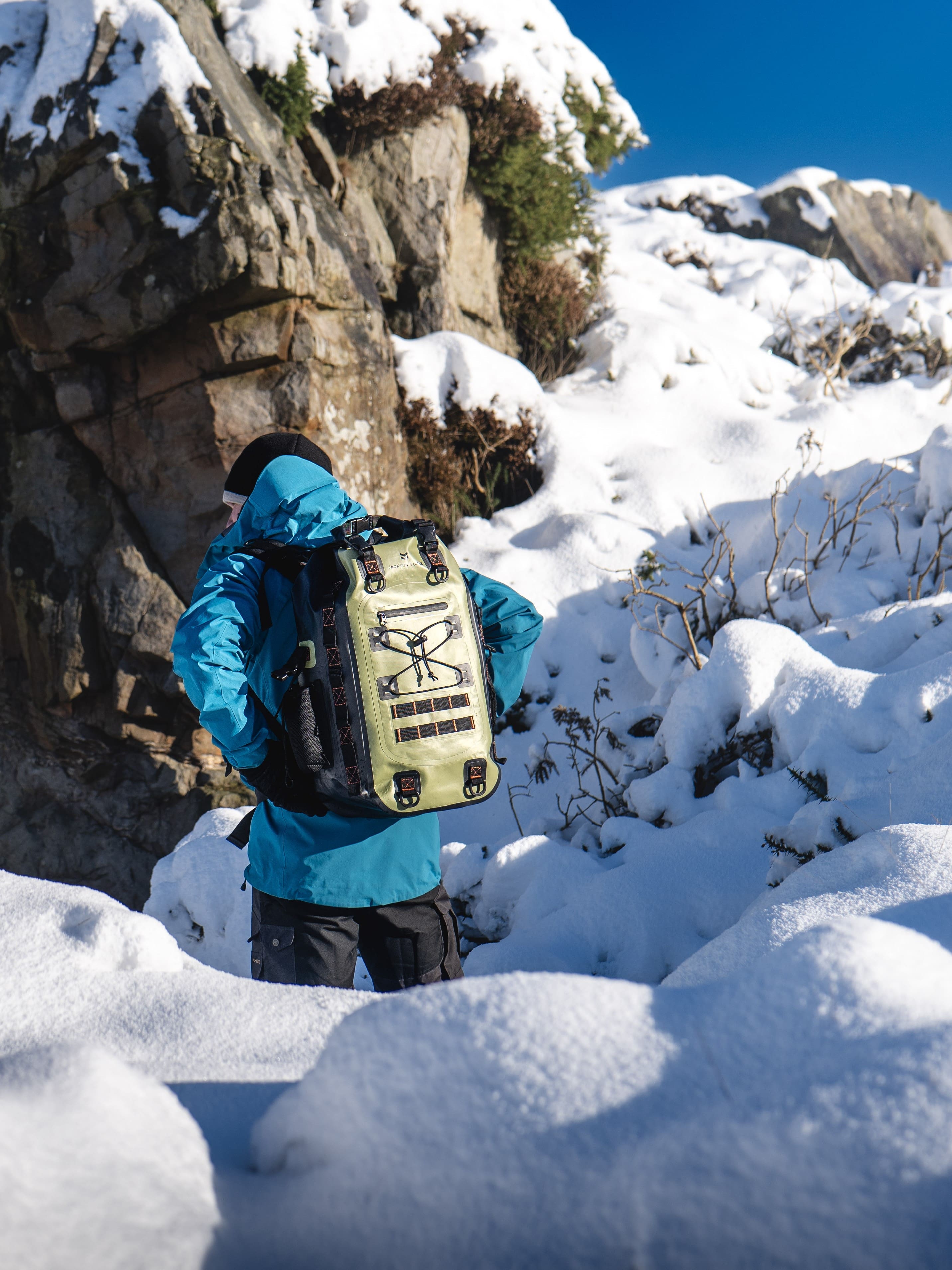 Jackson & Cole - 40L Large Waterproof Backpack Rolltop Dry Bag