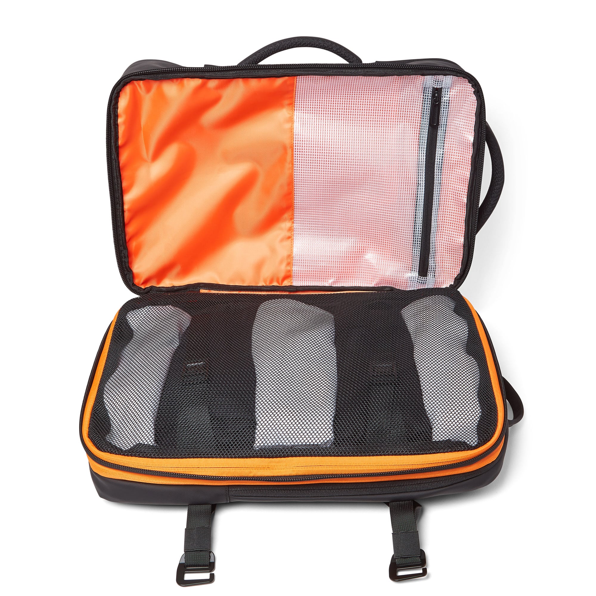 Clamshell shop travel backpack