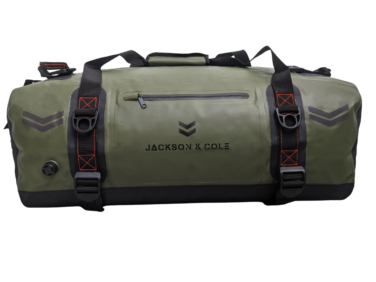 Waterproof duffel bag 60l green