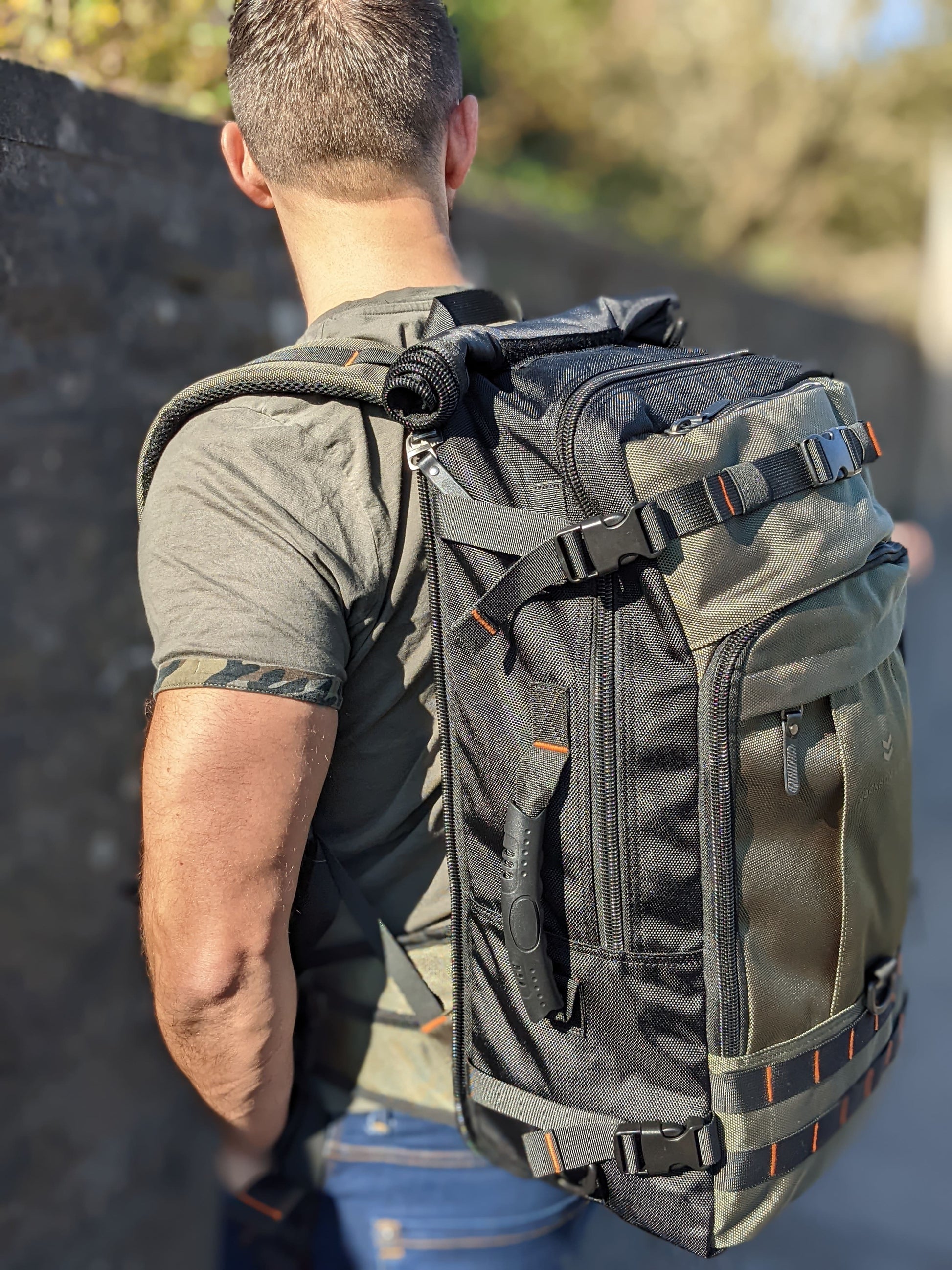 Fortitude backpack on back